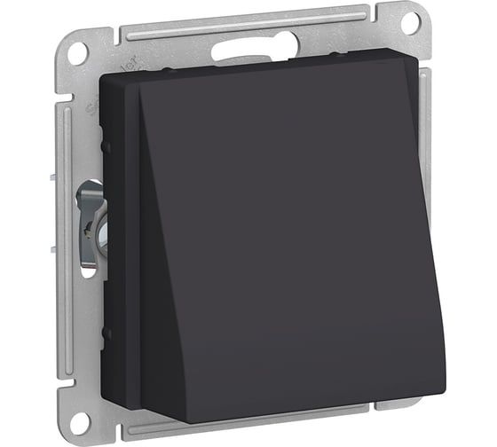 Вывод кабеля Systeme Electric (Schneider Electric) Atlasdesign механизм, карбон ATN001099