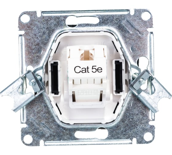 Розетка Systeme Electric ATLASDESIGN, компьютерная, RJ45, механизм, карбон, ATN001083