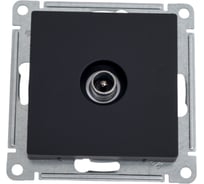 TV розетка Systeme Electric (Schneider Electric) ATLASDESIGN оконечная 1DB, механизм, карбон ATN001091