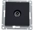 TV розетка Systeme Electric (Schneider Electric) ATLASDESIGN оконечная 1DB, механизм, карбон ATN001091 1