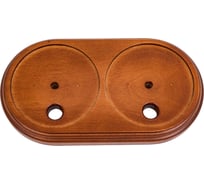 Подложка Interior Electric 2-ая с посадочным местом серия Арбат, темный дуб, массив ПД2012