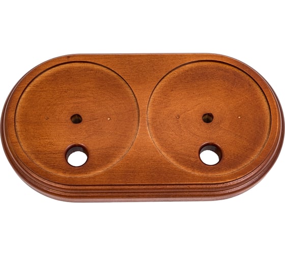 Подложка Interior Electric 2-ая с посадочным местом серия Арбат, темный дуб, массив ПД2012