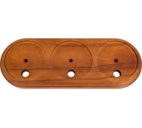 Подложка Interior Electric 3-ая с посадочным местом серия Арбат, темный дуб, массив ПД3012