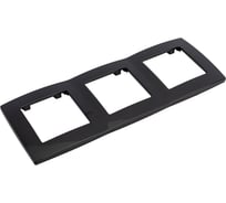 ЭРА 12-5003-06 Рамка на 3 поста, 12, чёрный Б0014766