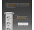 Выдвижная встраиваемая розетка Mebax 105W 3 секции Белый Механический d60мм 2 USB влагозащита, 00-00001162 9