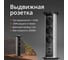 Выдвижная встраиваемая розетка Mebax 105W 3 секции Чёрный Механический d60мм 2 USB влагозащита, 00-00001161 6