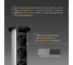 Выдвижная встраиваемая розетка Mebax 105W 3 секции Чёрный Механический d60мм 2 USB влагозащита, 00-00001161 11