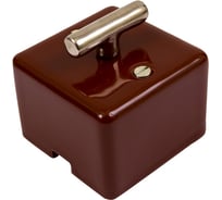 Выключатель МЕЗОНИНЪ QUADRA проходной, на 2 положения , цвет - коричневый GE80404-04