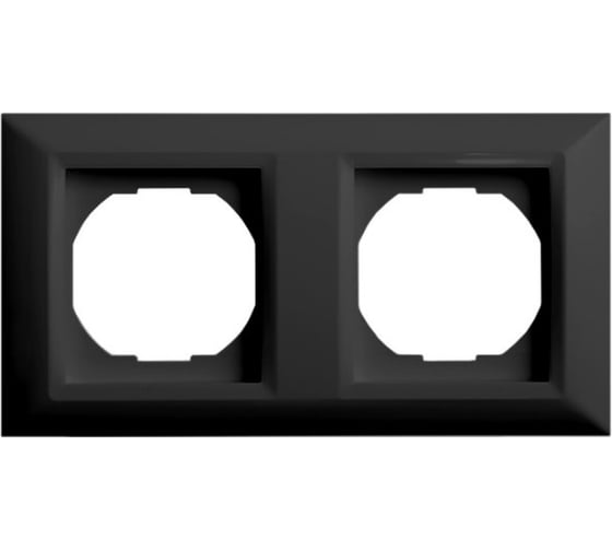 Рамка 2-я черная Vesta-Electric Roma Black Vesta Electric FRM050601CMT 1
