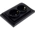 Розетка Metronex Electric Verona Black двойная c заземлением черная FRZ00020208CMT 3