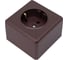 Розетка Metronex Electric Mega Choco накладная одинарная с заземлением коричневая FRZ00070070TKR 2