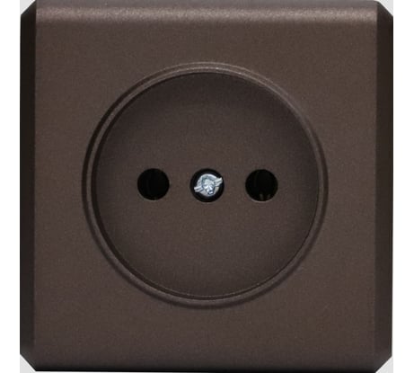 Розетка Metronex Electric Mega Choco накладная одинарная без заземления коричневая FRZ00070069TKR