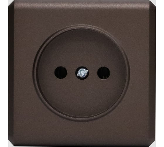 Накладная розетка Vesta Electric одинарная без заземления коричневая Vesta-Electric Mega Choco FRZ00070069TKR