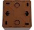 Розетка Metronex Electric Mega Choco накладная одинарная без заземления коричневая FRZ00070069TKR 4