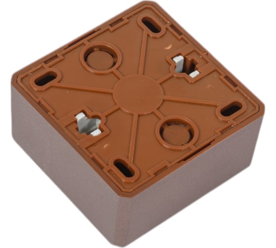 Накладной двухклавишный выключатель Vesta Electric коричневый Vesta-Electric Mega Choco FVK050335TKR