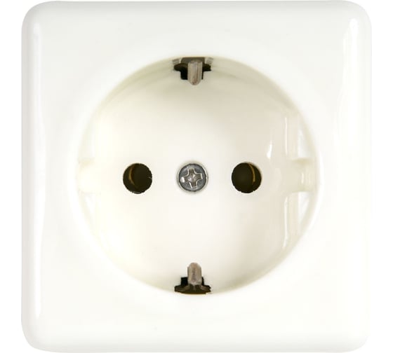 Розетка МЕЗОНИНЪ QUADRA цвет - белый GE80301-01