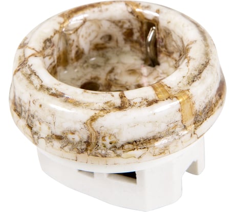 Розетка МЕЗОНИНЪ с заземляющим контактом, цвет - мрамор, БЕЗ КОЛЬЦА GE70301-19k