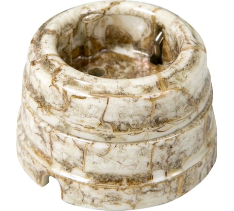 Розетка МЕЗОНИНЪ с заземляющим контактом, цвет - мрамор GE70301-19