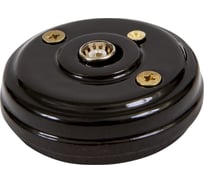 TV розетка МЕЗОНИНЪ оконечная, цвет - черный, БЕЗ КОЛЬЦА GE70321-05k