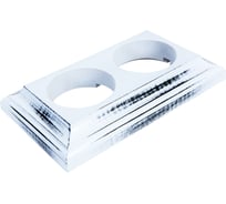 Рамка МЕЗОНИНЪ двухместная Престиж белый прованс GE70707-37