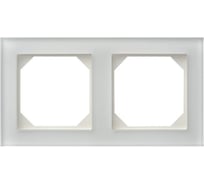 Двухпостовая рамка LIREGUS Эпсилон К14-245-02 Е/WG матовое стекло 28-231