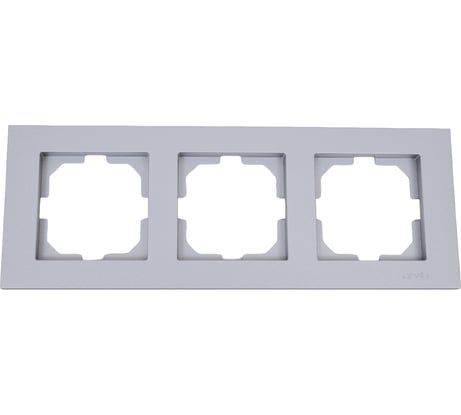 Рамка Arvia electric KAREN ТРОЙНАЯ цвет серебряный 20032000023