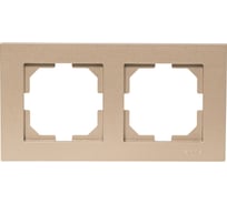 Рамка Arvia electric KAREN ДВОЙНАЯ цвет титановый 20052000022