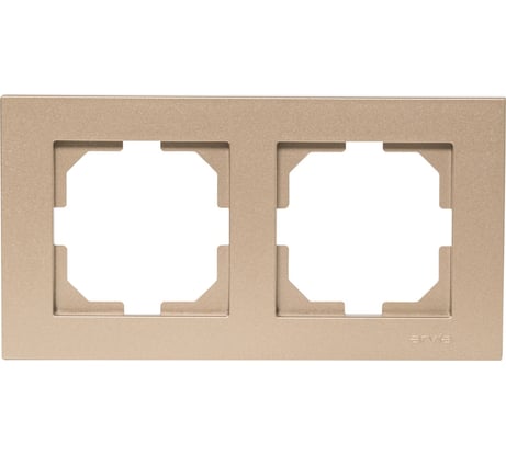 Рамка Arvia electric KAREN ДВОЙНАЯ цвет титановый 20052000022