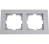 Рамка Arvia electric KAREN ДВОЙНАЯ цвет серебряный  20032000022