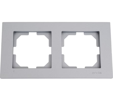Рамка Arvia electric KAREN ДВОЙНАЯ цвет серебряный  20032000022