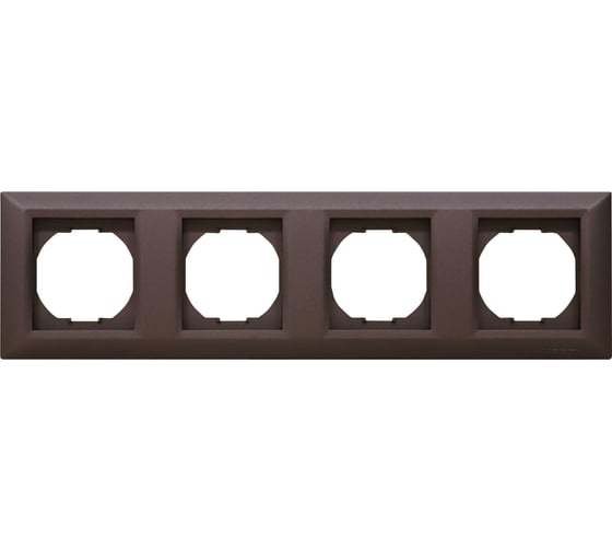 Рамка Vesta Electric 4-я коричневая Vesta-Electric Roma Choco FRM010401TKR 1