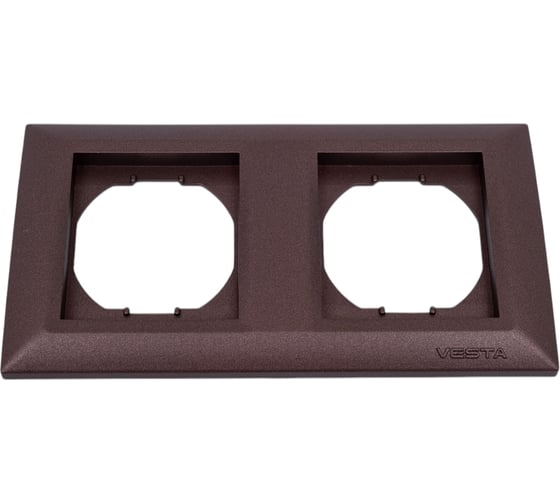 Рамка Vesta Electric 2-я коричневая Vesta-Electric Roma Choco FRM010201TKR 1