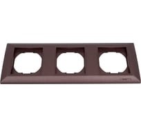 Рамка Vesta Electric 3-я коричневая Vesta-Electric Roma Choco FRM010301TKR