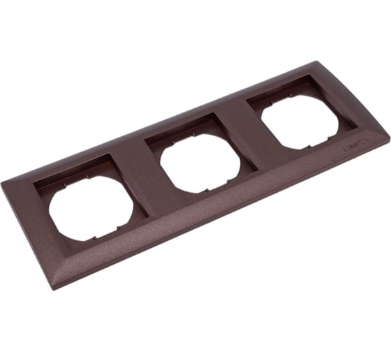 Рамка Vesta Electric 3-я коричневая Vesta-Electric Roma Choco FRM010301TKR