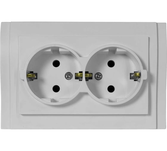 Розетка двойная Vesta Electric c заземлением серая Vesta-Electric Verona Silver FRZ00020208SRM