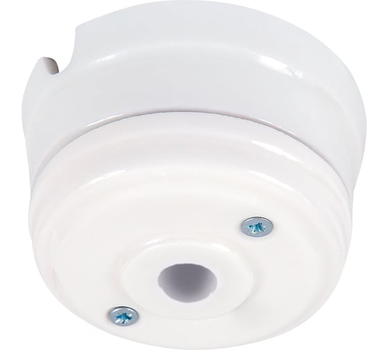 Корпус МЕЗОНИНЪ розетки потолочной фарфоровый, цвет - белый GE70811-01 1