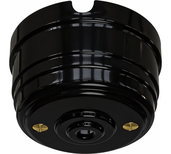 Корпус МЕЗОНИНЪ розетки потолочной пластиковый, цвет-черный GE30811-05