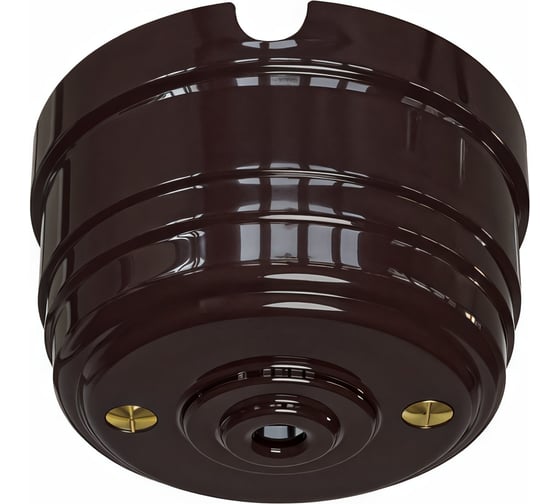 Корпус МЕЗОНИНЪ розетки потолочной пластиковый, цвет-коричневый GE30811-04 1