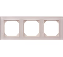 Трехпостовая рамка LIREGUS Эпсилон К14-245-03 E/ChG шампань стекло 28-263