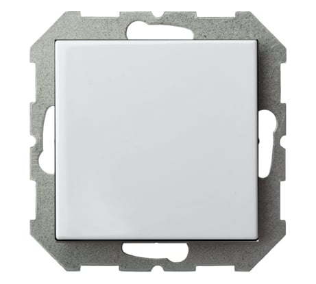 Одноклавишный выключатель LIREGUS Эпсилон IJ1 10-003-01 E/B белый без рамки 28-002