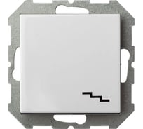 Проходной одноклавишный выключатель LIREGUS Эпсилон IP6 10-001-01 E/B белый без рамки 28-008