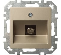 Теливизионная розетка LIREGUS Эпсилон ITVL-1-01 E/Ch шампань без рамки 28-314