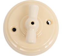 Выключатель МЕЗОНИНЪ поворотный на 4 положения,цвет- слоновая кость, БЕЗ КОЛЬЦА GE70401-02k