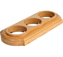 Рамка МЕЗОНИНЪ 3-местная Элегант бук натуральный GE70723-25