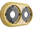 Рамка МЕЗОНИНЪ 2-местная пластиковая, цвет - песочное золото GE30702-32 2