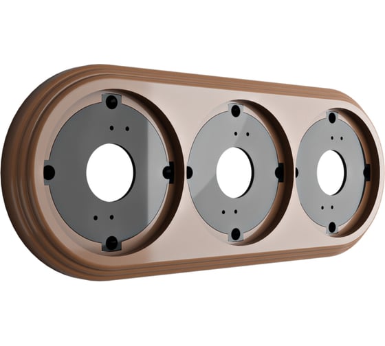 Рамка Мезонинъ 3-местная ретро усадьба какао GE30703-70