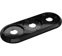 Рамка МЕЗОНИНЪ 3-местная пластиковая, цвет - черный GE30703-05