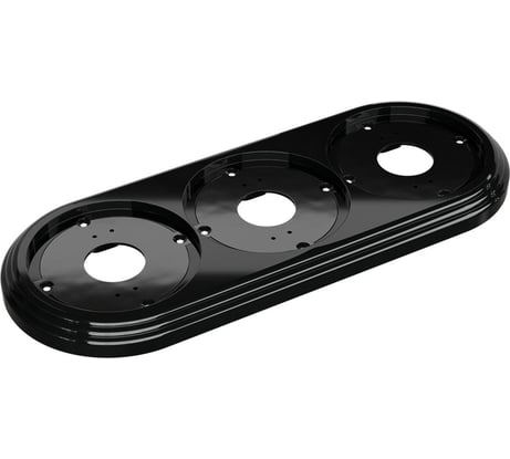 Рамка МЕЗОНИНЪ 3-местная пластиковая, цвет - черный GE30703-05