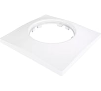 1-местная рамка Мезонинъ пластиковая, для скрытой установки, волна, цвет белый, серия ЛАХТА GE35731-01