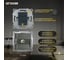 Розетка компьютерная 1-местная rj-45 (механизм) STEKKER, серия катрин, графит, gls00-7107-06, 49418 4